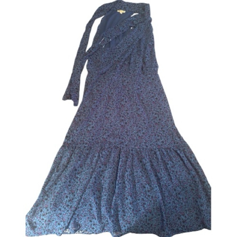 TCEC Blue Floral Long Sleeve Dress